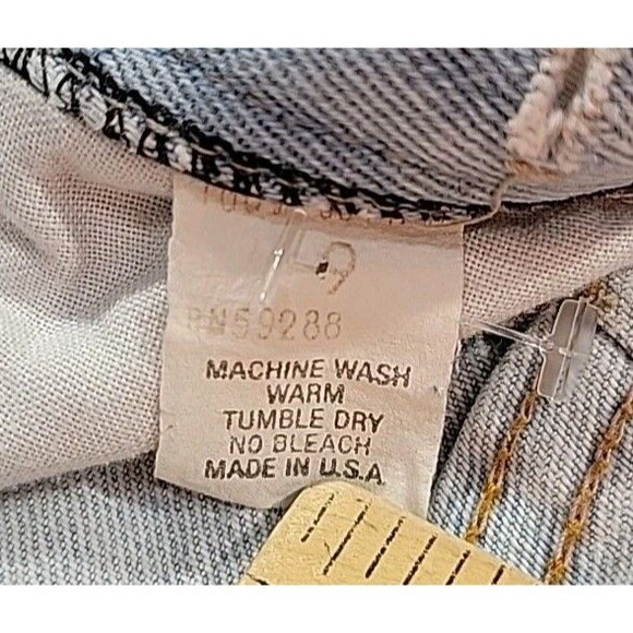 Vintage Mom Button Fly Jeans High Waist Tapered Light Wash Women's Size 9 26x28 - Picture 7 of 16